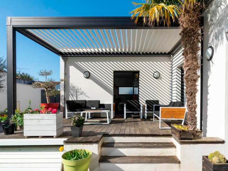 Pérgola bioclimática.